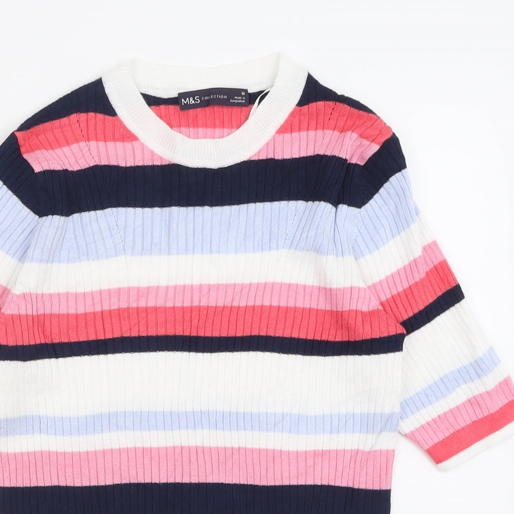 Womens UK Size 10 Marks and Spencer Pink Pullover Jumper