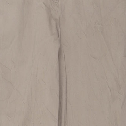 Buffalo Womens Beige  Cotton Trousers  Size 12 L30 in Regular Button