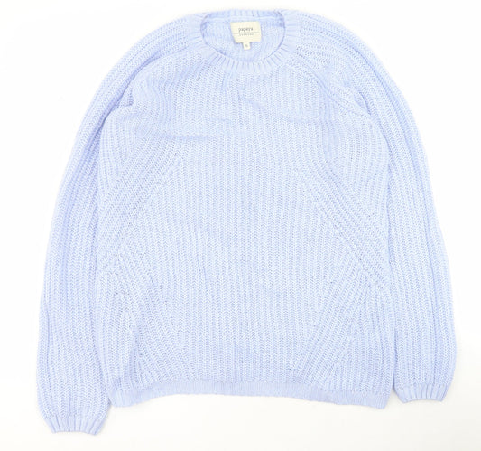 Womens UK Size S Papaya Blue Pullover Jumper