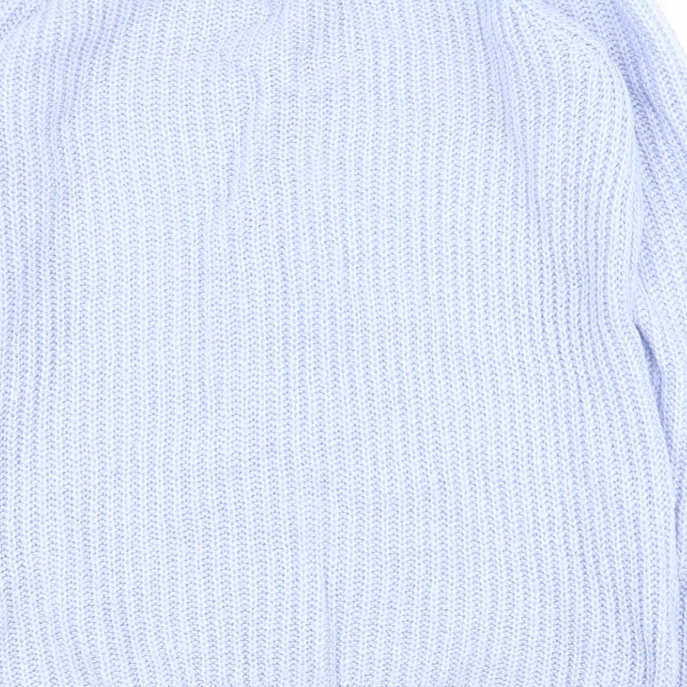Womens UK Size S Papaya Blue Pullover Jumper