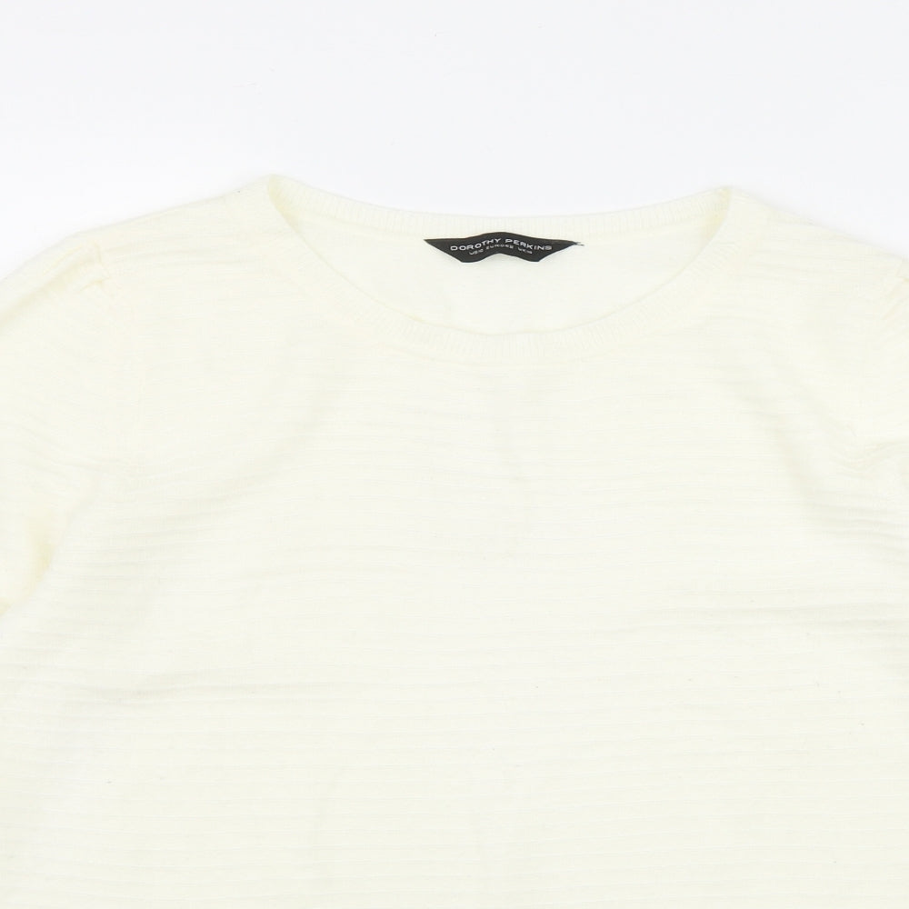 Womens UK Size 14 Dorothy Perkins Ivory Pullover Jumper