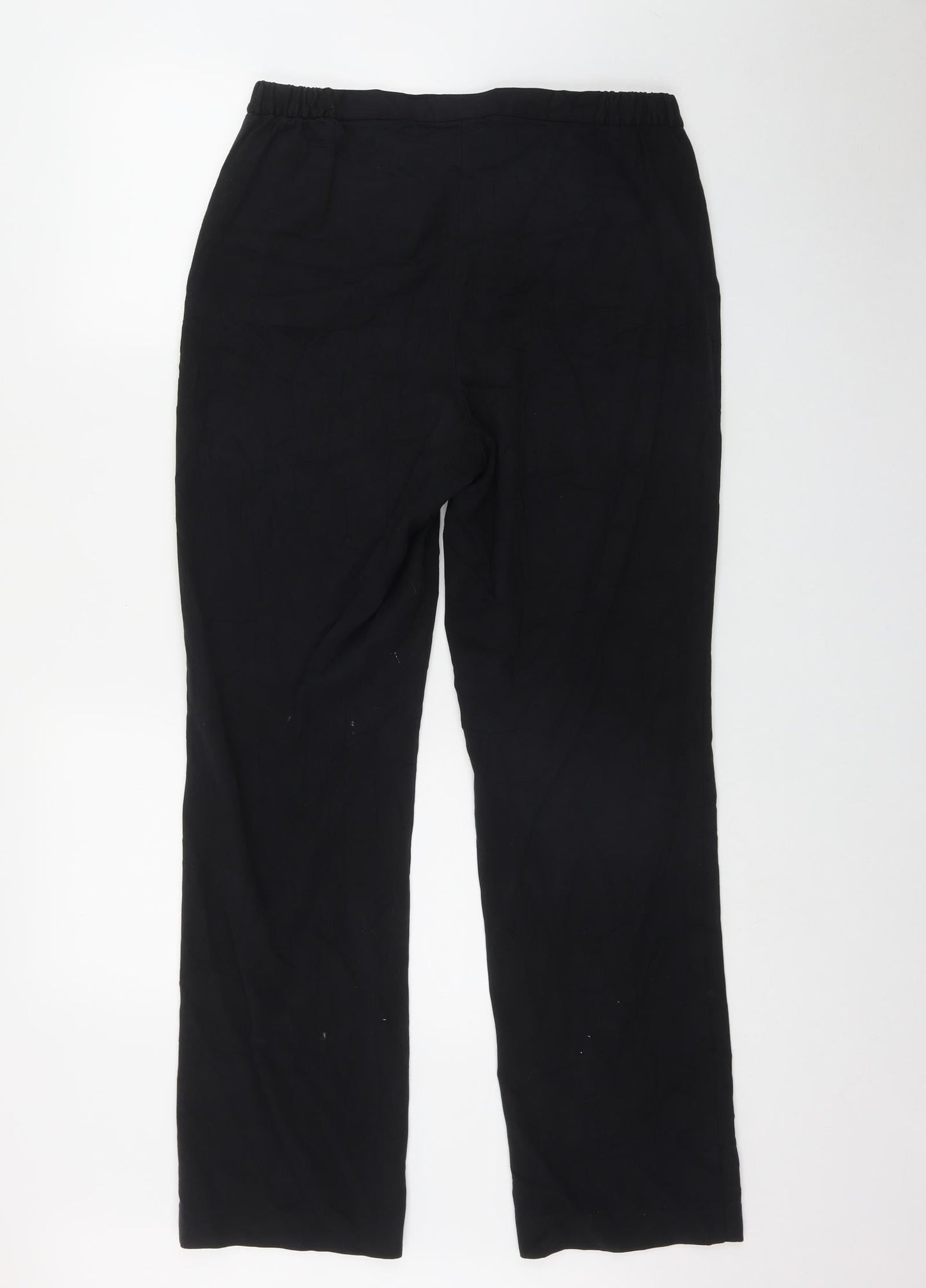 Womens UK Size 12 Marks and Spencer Regular Fit  Black Trousers