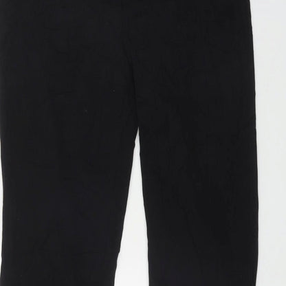 Womens UK Size 12 Marks and Spencer Regular Fit  Black Trousers