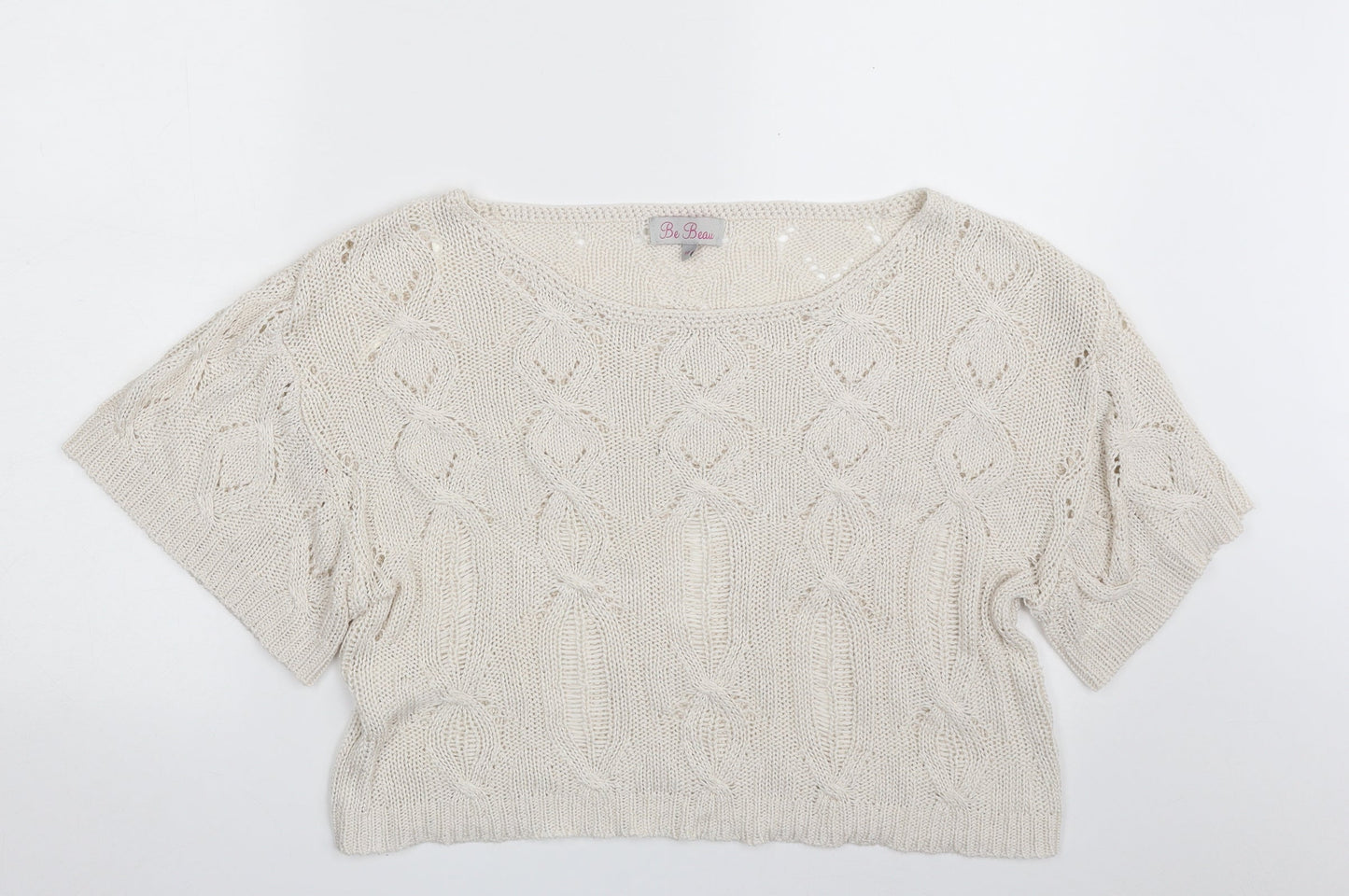 Womens UK Size 10 Matalan White Pullover Jumper