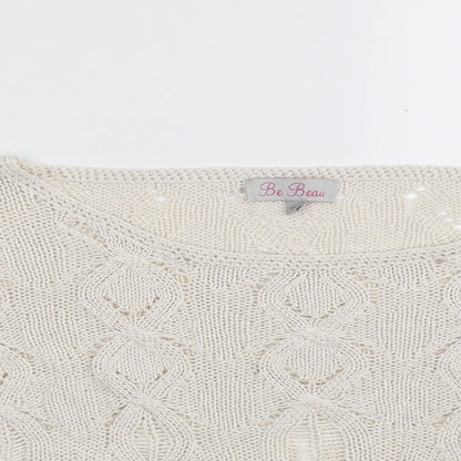 Womens UK Size 10 Matalan White Pullover Jumper