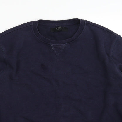 Mens UK Size S Matalan Blue Pullover Sweatshirt
