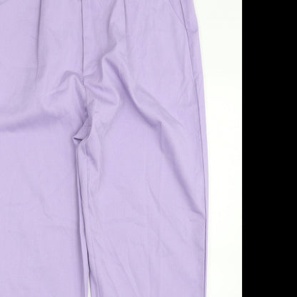 SheIn Womens Purple  Polyester Trousers  Size L L27 in Regular Zip