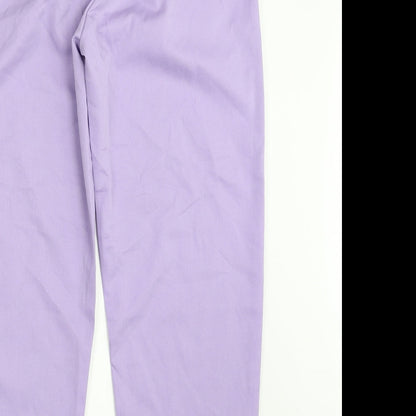 SheIn Womens Purple  Polyester Trousers  Size L L27 in Regular Zip