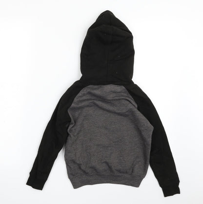 All We Do is Boys Grey  Cotton Pullover Hoodie Size 5-6 Years  Pullover - ADAMB