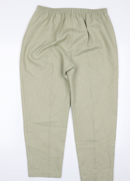 Womens UK Size 16 Berkertex Regular Fit  Green Trousers
