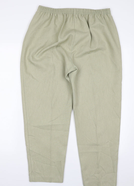 Womens UK Size 16 Berkertex Regular Fit  Green Trousers