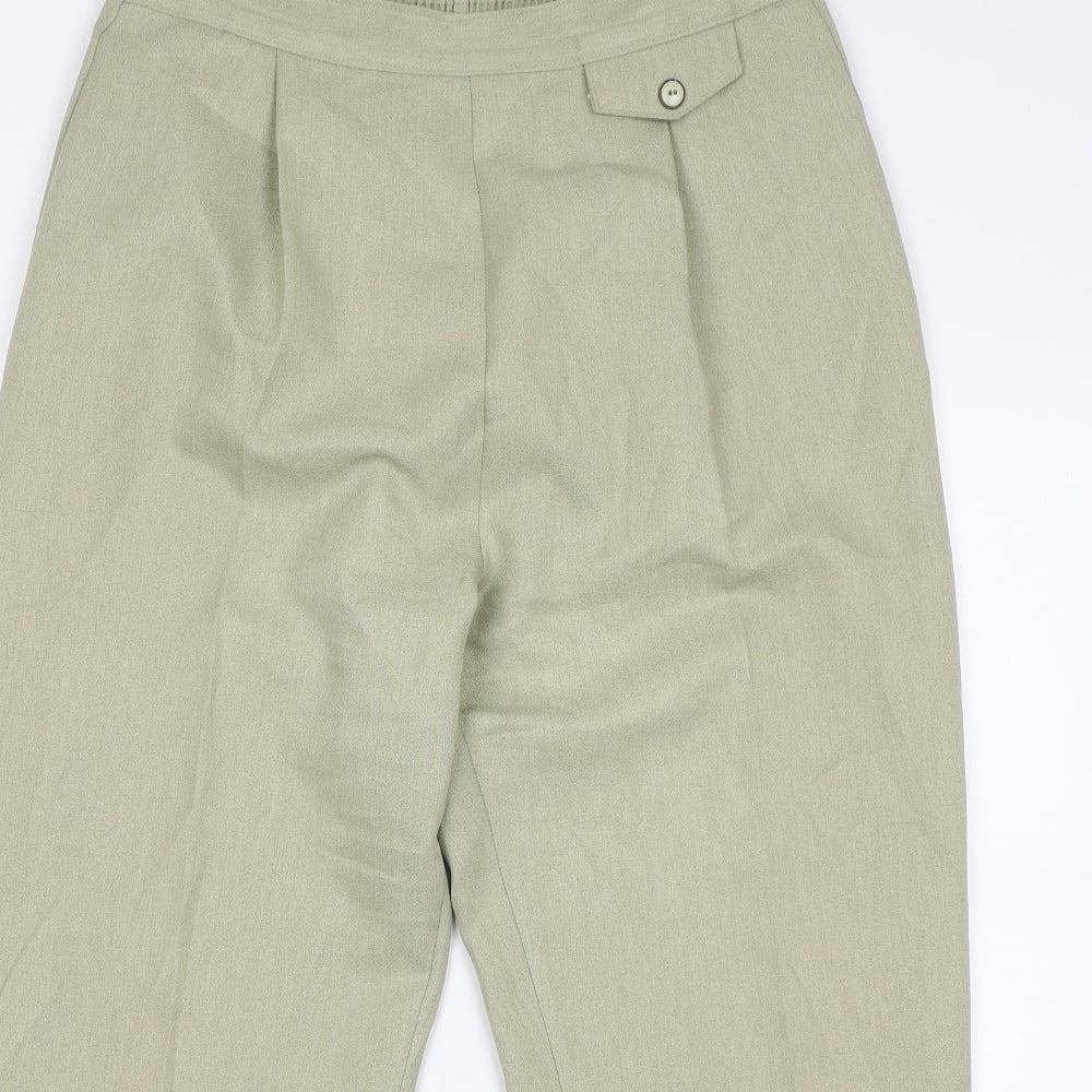 Womens UK Size 16 Berkertex Regular Fit  Green Trousers