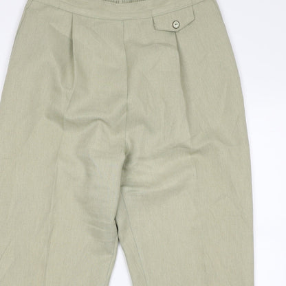 Womens UK Size 16 Berkertex Regular Fit  Green Trousers