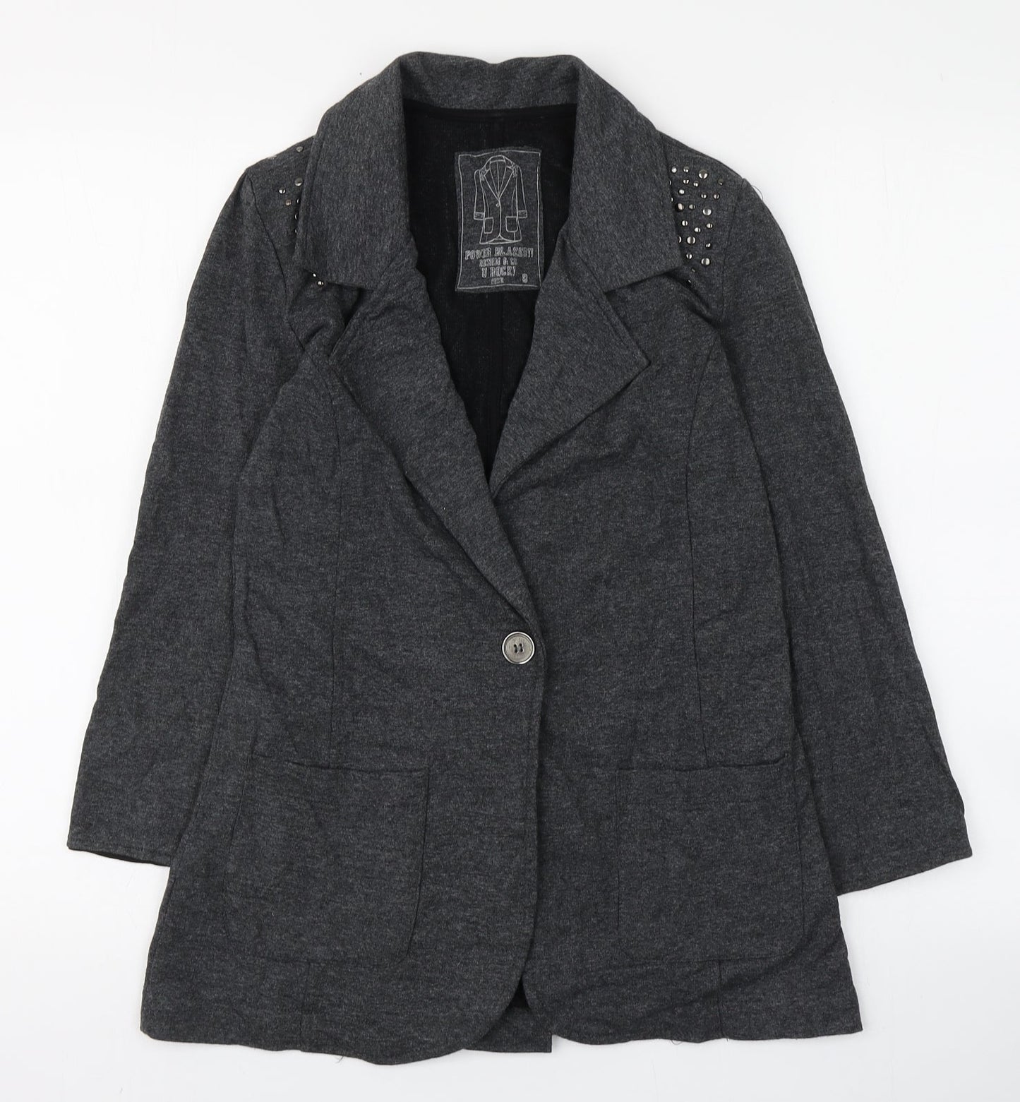 Womens UK Size 8 Denim & Co. Grey Jacket