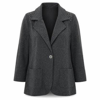 Womens UK Size 8 Denim & Co. Grey Jacket