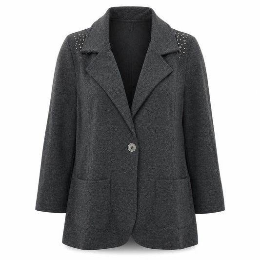Womens UK Size 8 Denim & Co. Grey Jacket