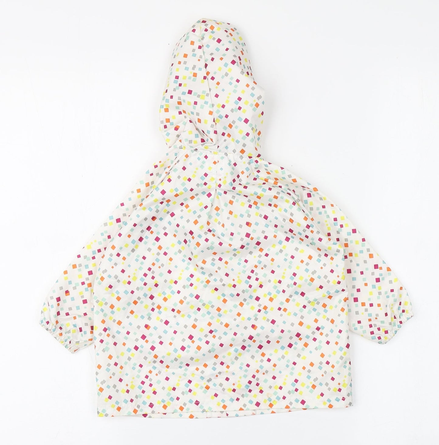 Hippy Chick by BUMKINS Girls Multicoloured Spotted  Rain Coat Coat Size 18 Months   Button - Elastic hood