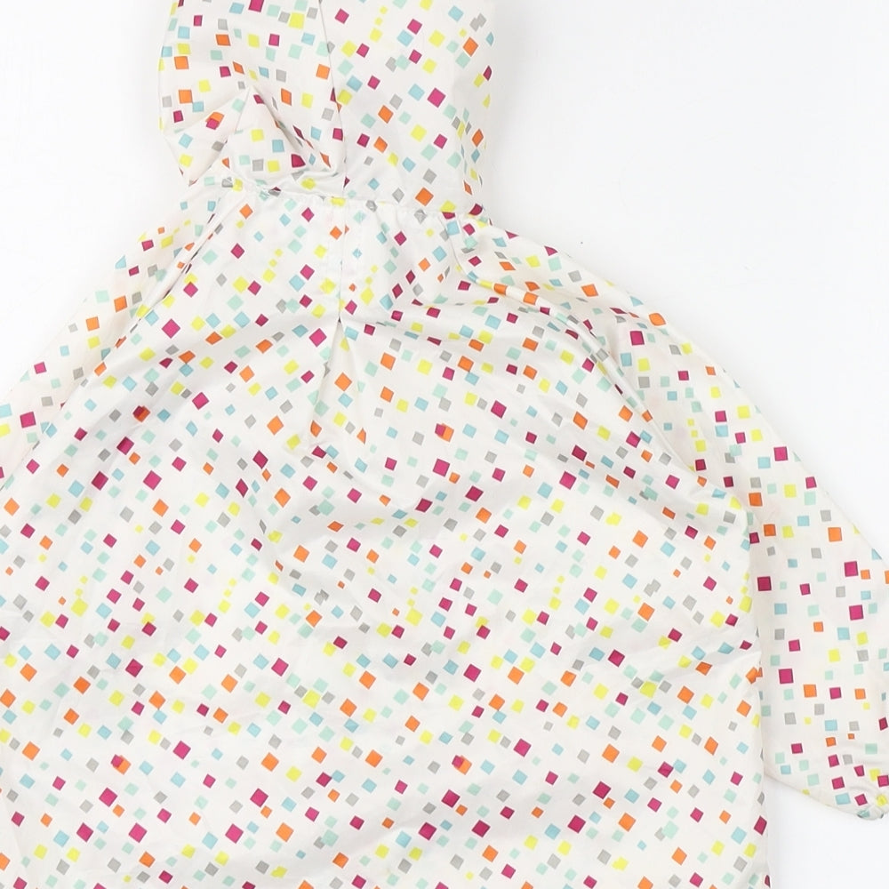 Hippy Chick by BUMKINS Girls Multicoloured Spotted  Rain Coat Coat Size 18 Months   Button - Elastic hood