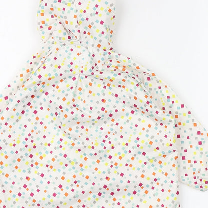 Hippy Chick by BUMKINS Girls Multicoloured Spotted  Rain Coat Coat Size 18 Months   Button - Elastic hood