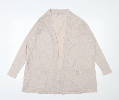 Womens UK Size S Mango Beige Cardigan Jumper