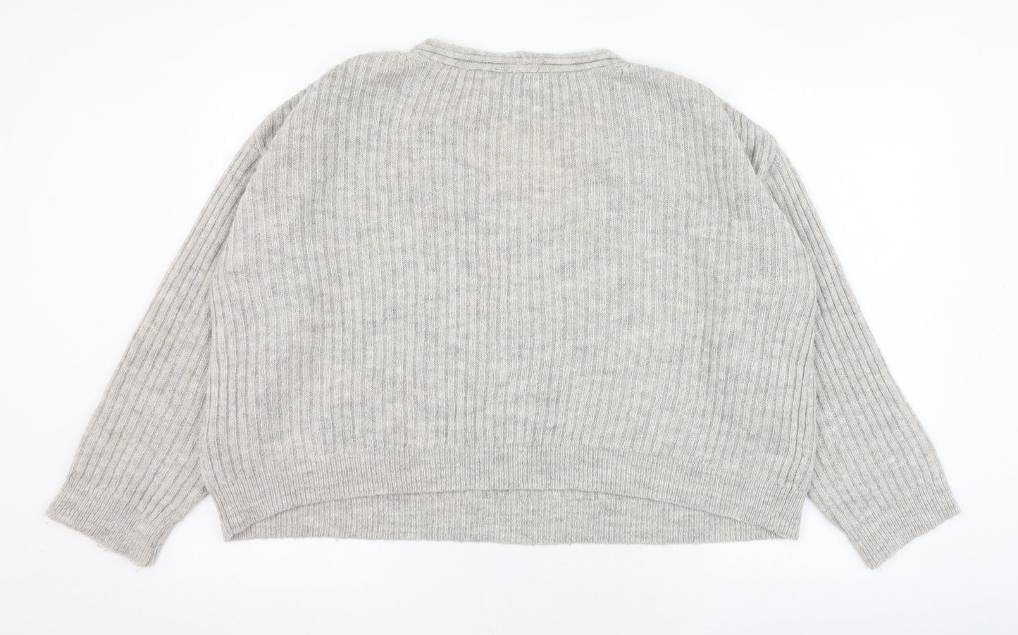 Womens UK Size M New Look Grey Pullover Jumper