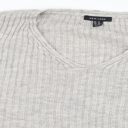 Womens UK Size M New Look Grey Pullover Jumper