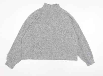 Womens UK Size S New Look Grey Pullover Jumper
