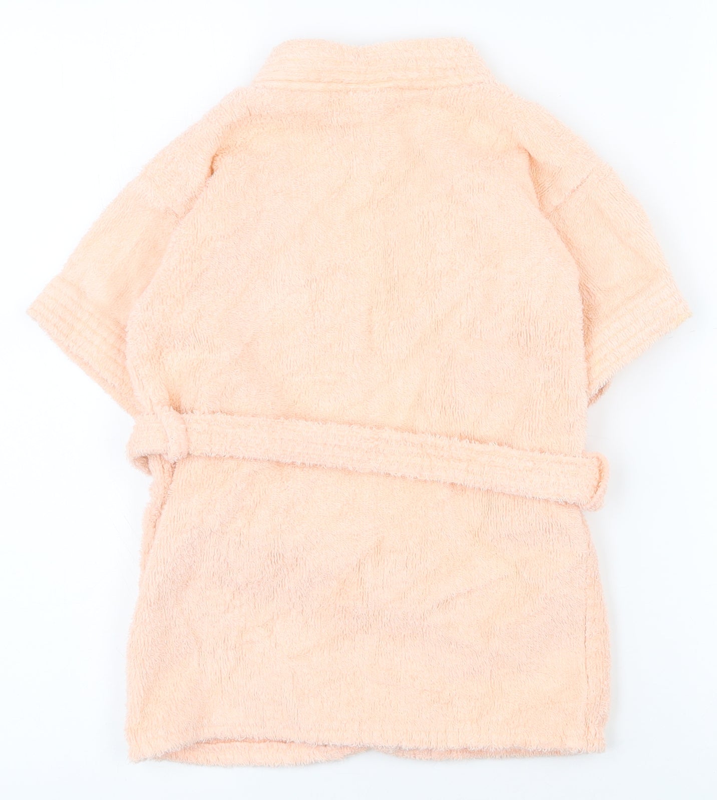 Dinah Girls Pink  Cotton Top Robe Size 2-3 Years  Tie - 2-4y towel robe