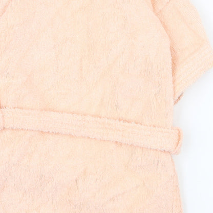 Dinah Girls Pink  Cotton Top Robe Size 2-3 Years  Tie - 2-4y towel robe