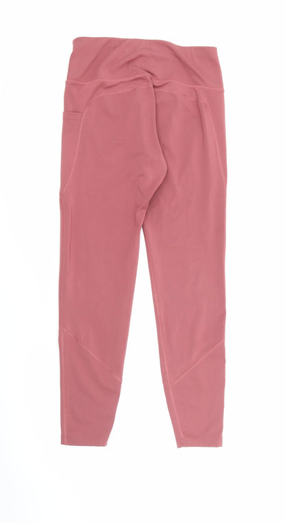 Very Womens Pink  Polyester Pedal Pusher Leggings Size M L25 in