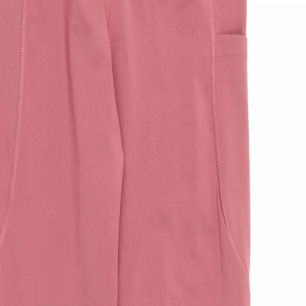 Very Womens Pink  Polyester Pedal Pusher Leggings Size M L25 in