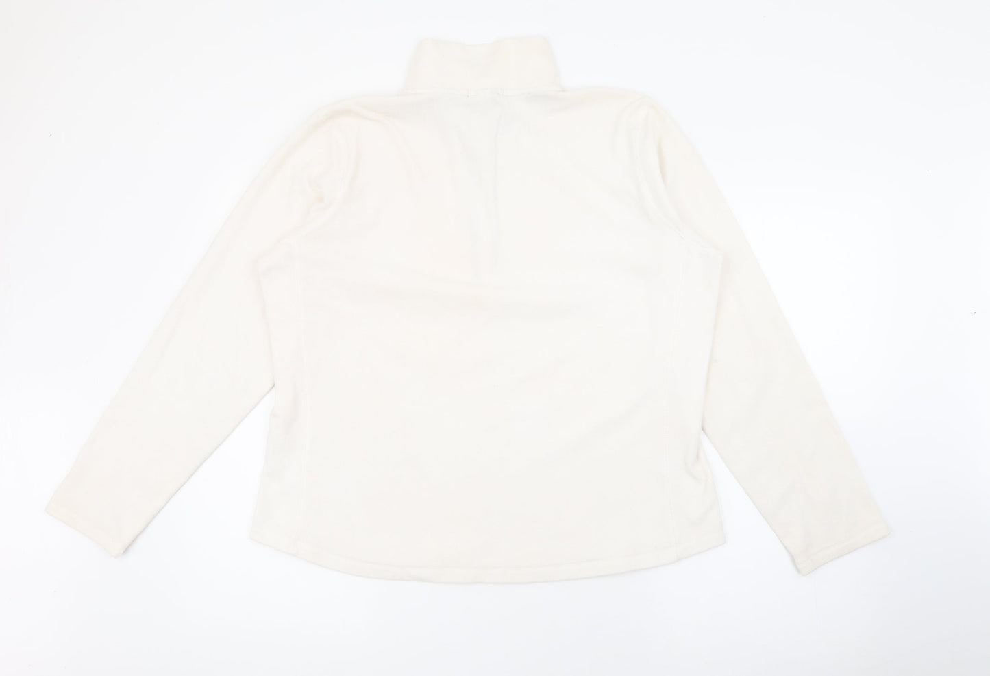 Gap Womens White High Neck  Polyester Pullover Jumper Size XL