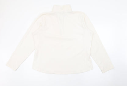 Gap Womens White High Neck  Polyester Pullover Jumper Size XL