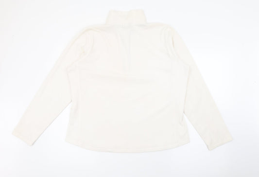 Gap Womens White High Neck  Polyester Pullover Jumper Size XL