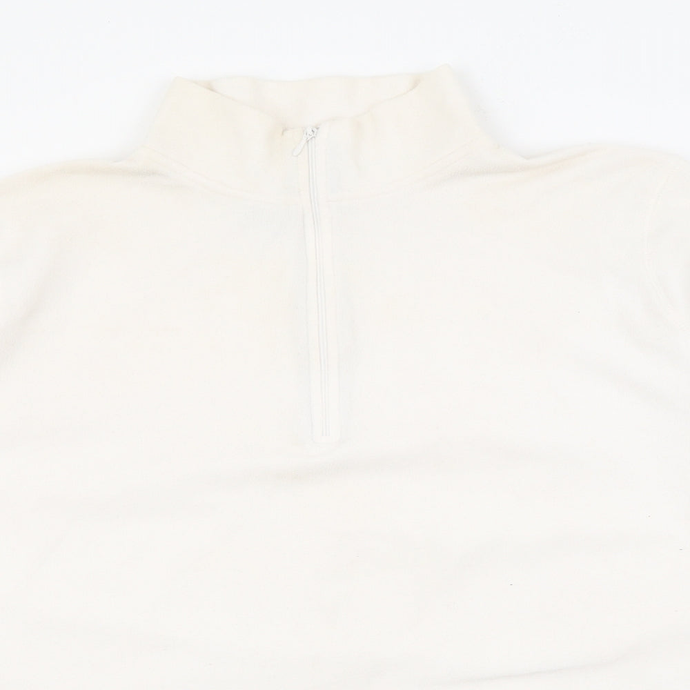 Gap Womens White High Neck  Polyester Pullover Jumper Size XL