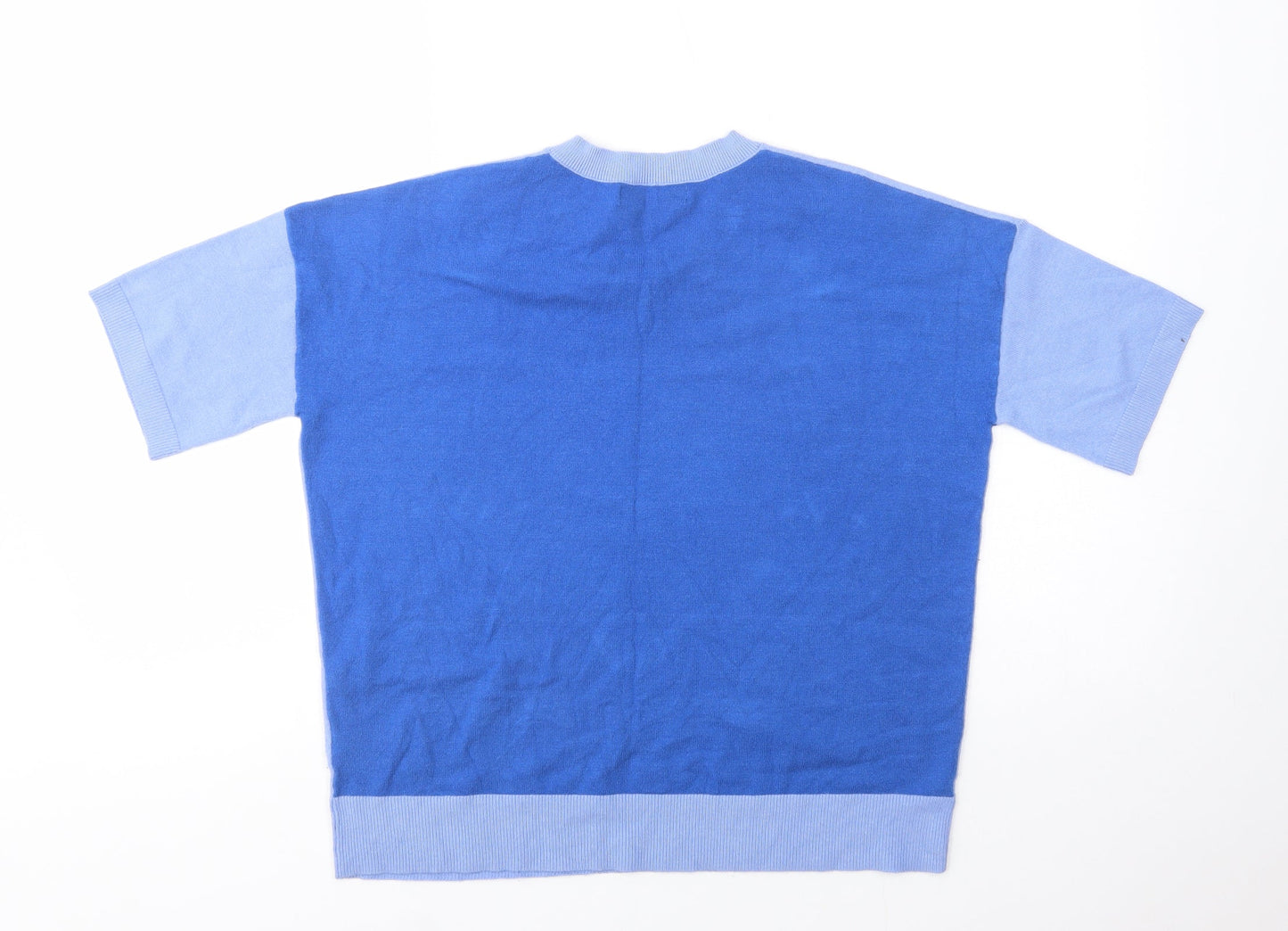 Womens UK Size 12 Marks and Spencer Blue Pullover Jumper