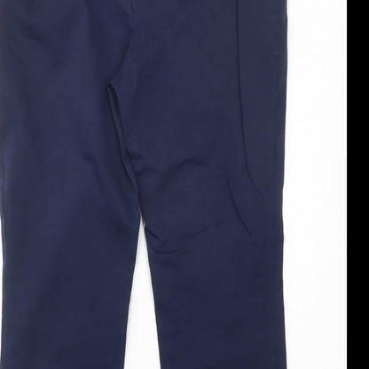 Womens UK Size 12 Dunnes Stores Regular Fit Chino Blue Trousers