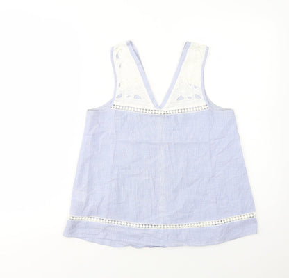 Womens UK Size 6 River Island Blue Basic Tank