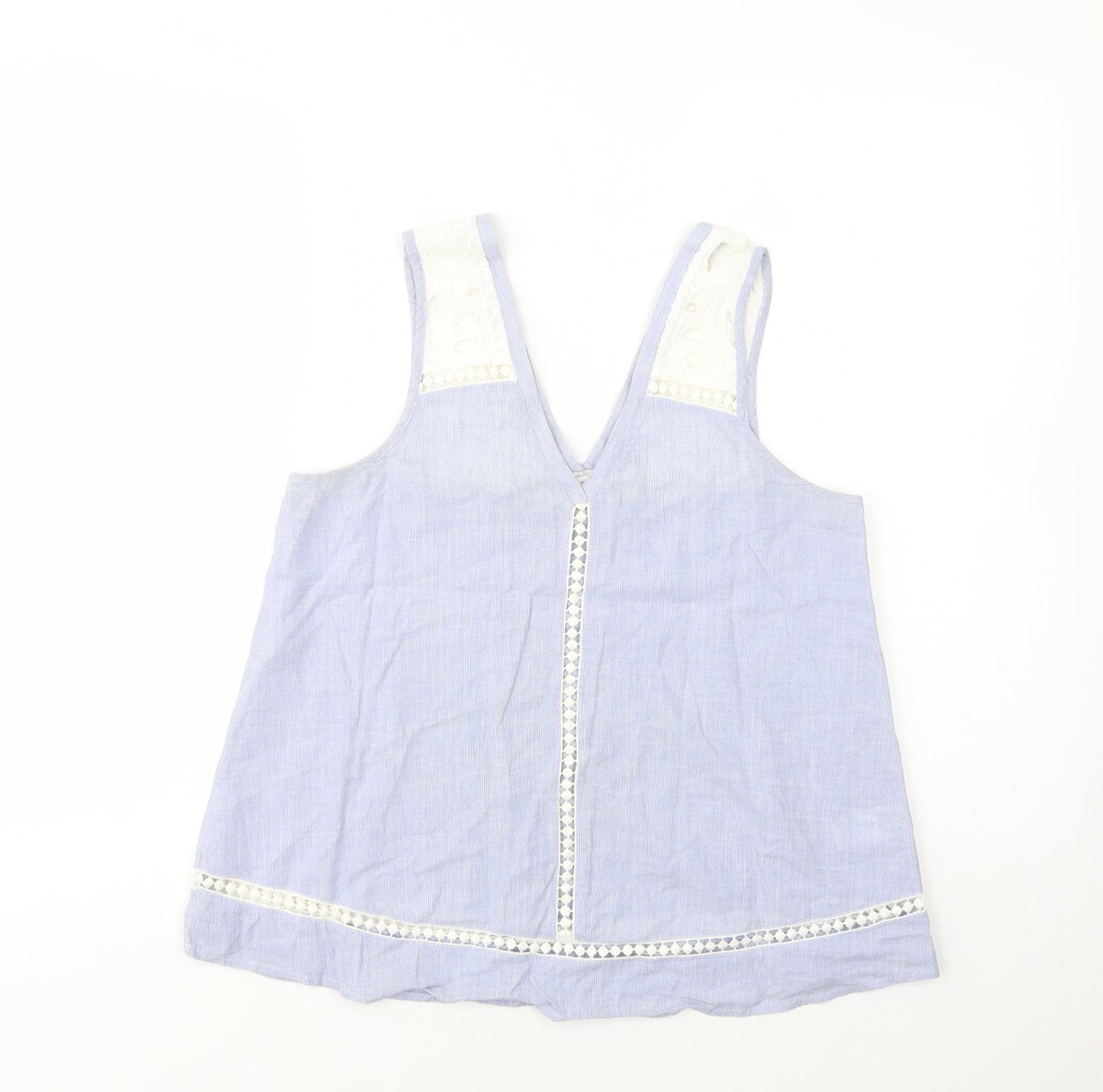 Womens UK Size 6 River Island Blue Basic Tank