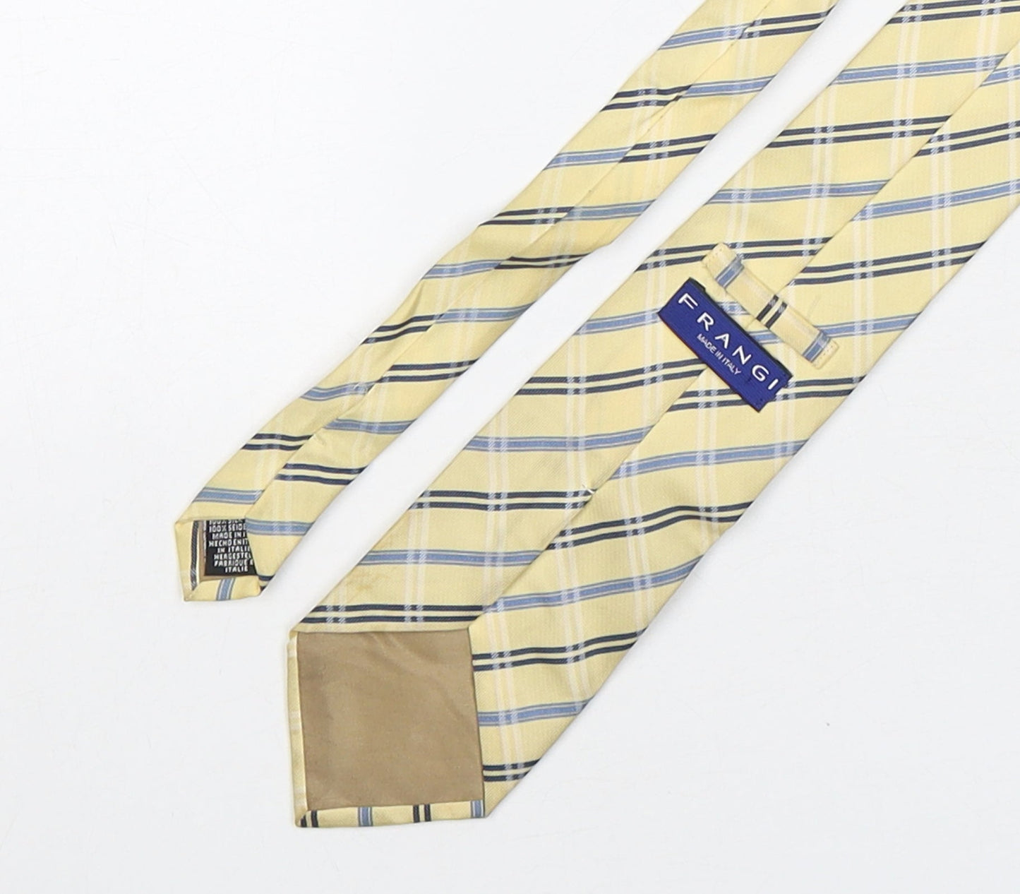 Mens Frangi Multicoloured Plaids & Checks  Pointed Tie