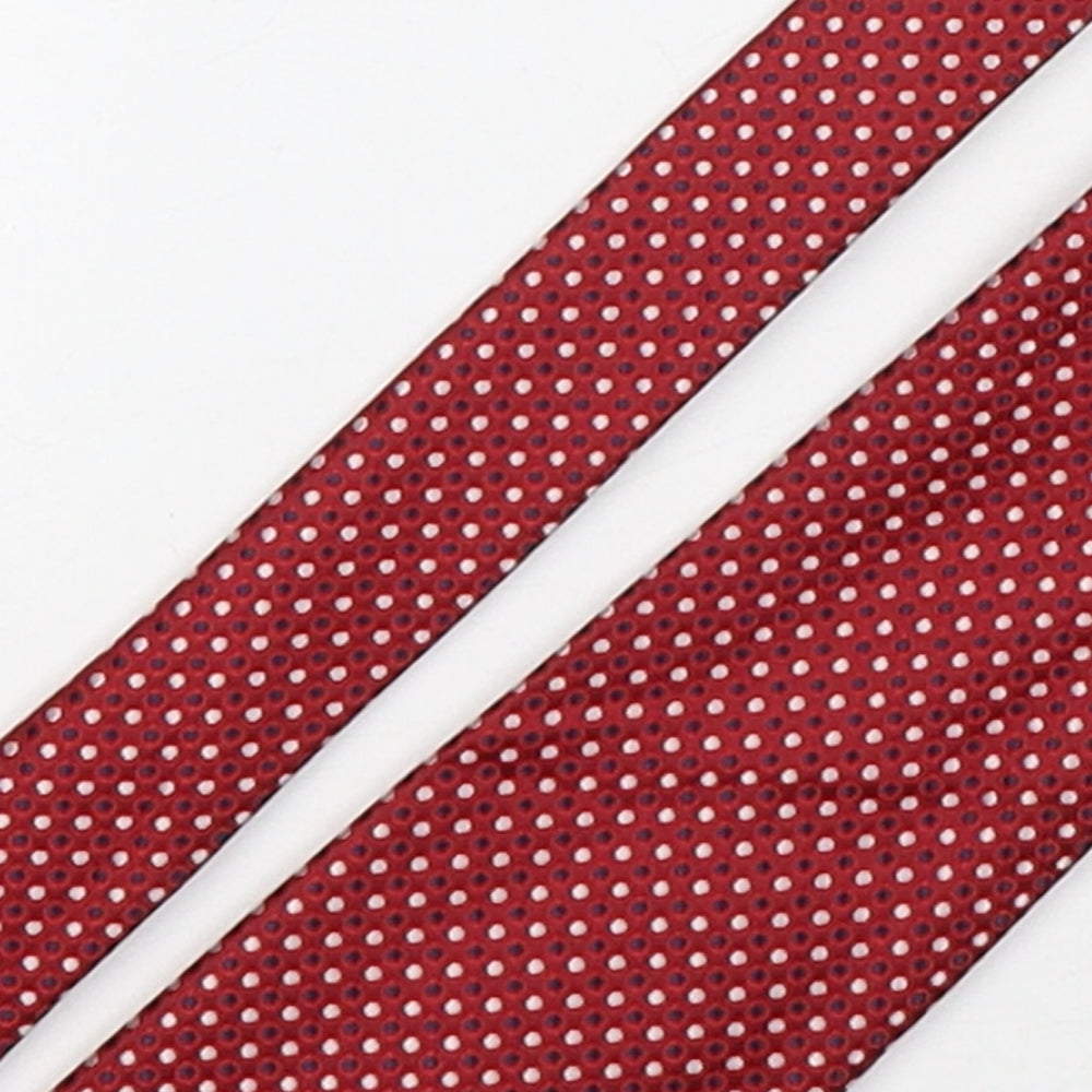 Marks and Spencer Mens Multicoloured Polka Dot Polyester Pointed Tie One Size