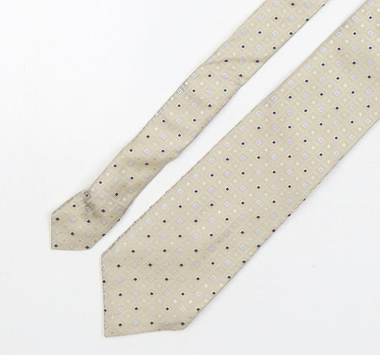 Michelsons Mens Multicoloured Geometric Silk Pointed Tie One Size