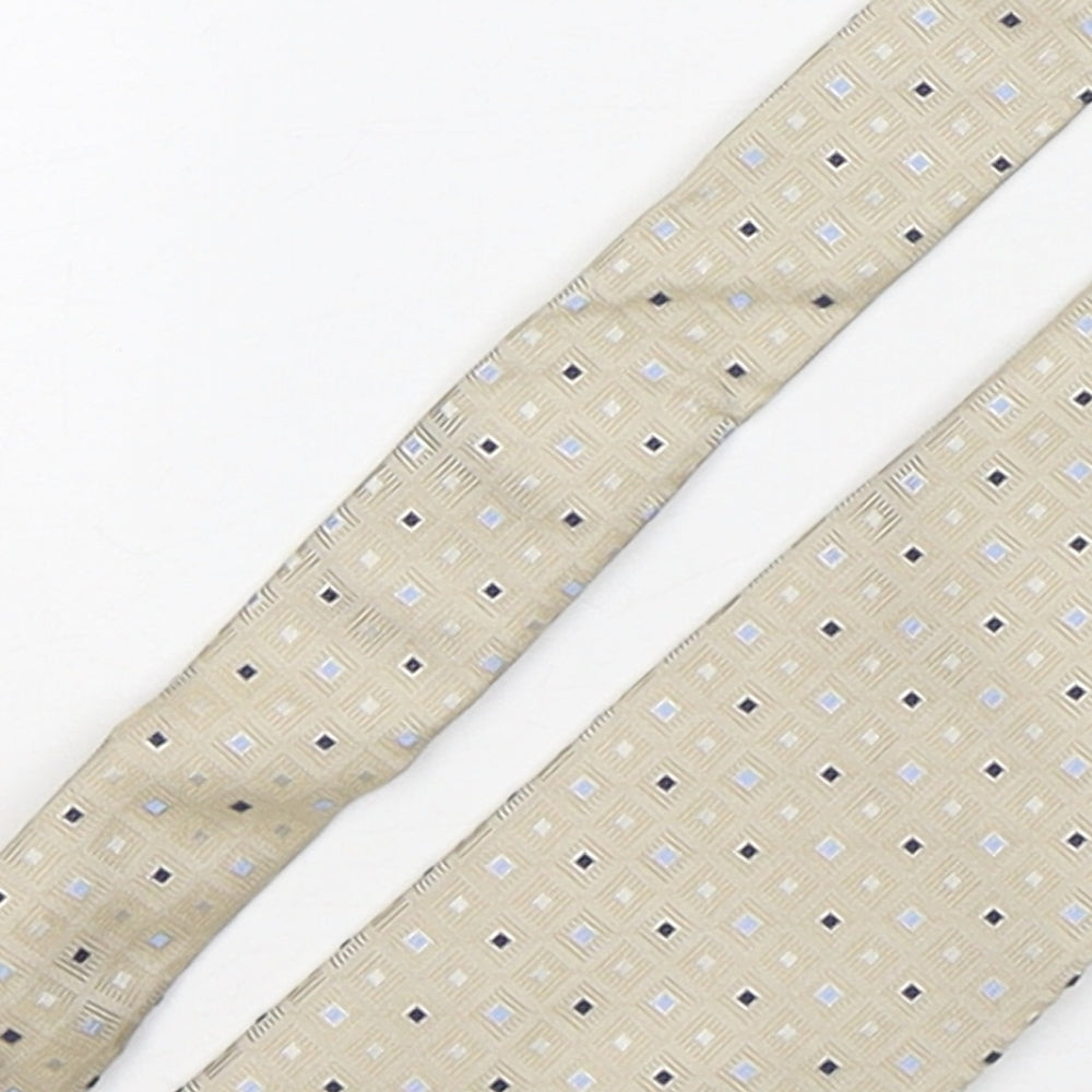 Michelsons Mens Multicoloured Geometric Silk Pointed Tie One Size