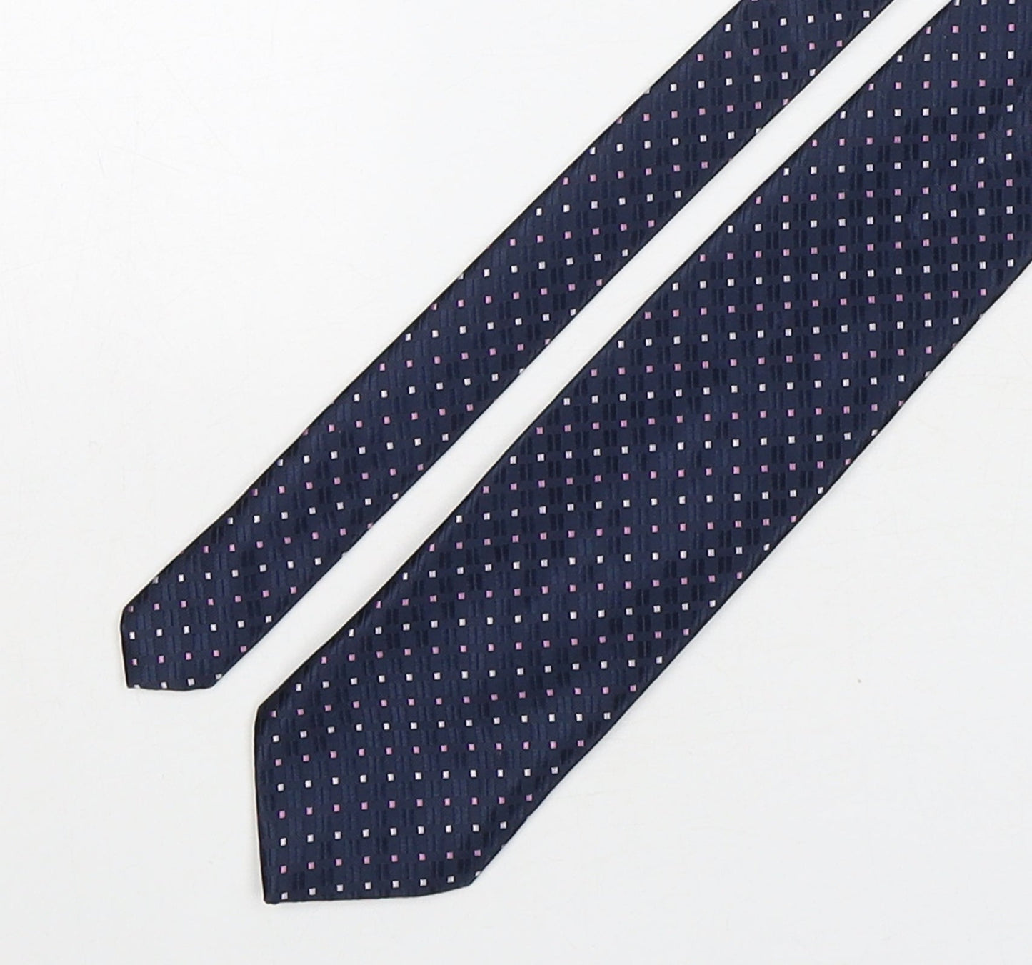 Marks and Spencer Mens Multicoloured Geometric Polyester Pointed Tie One Size