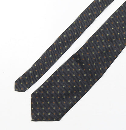 Mens Copperstone Multicoloured Geometric  Pointed Tie