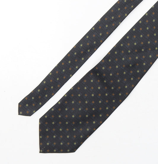 Mens Copperstone Multicoloured Geometric  Pointed Tie