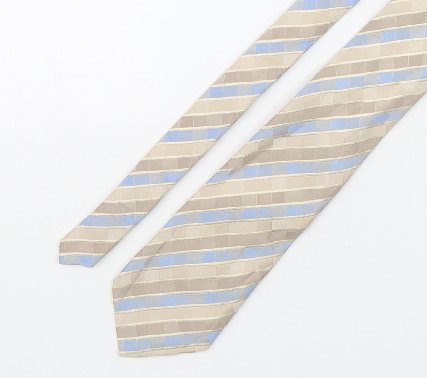 NEXT Mens Multicoloured Striped Silk Pointed Tie One Size