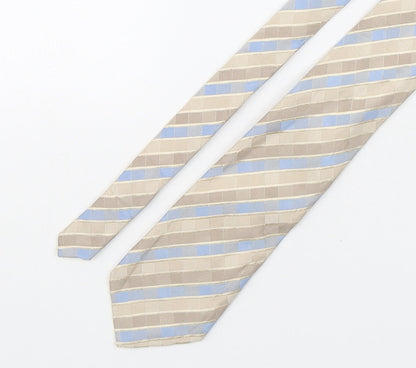 NEXT Mens Multicoloured Striped Silk Pointed Tie One Size