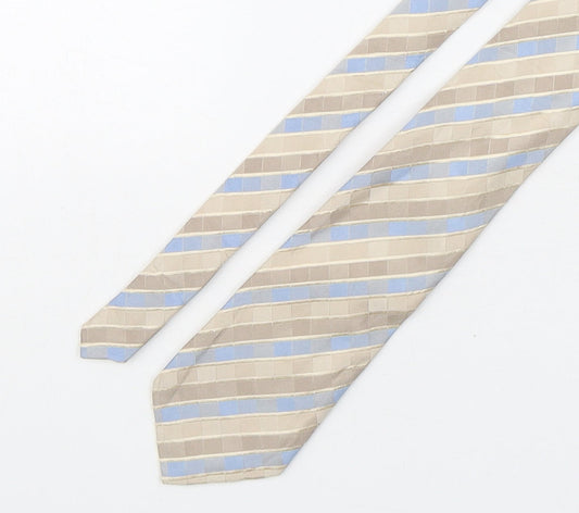 NEXT Mens Multicoloured Striped Silk Pointed Tie One Size