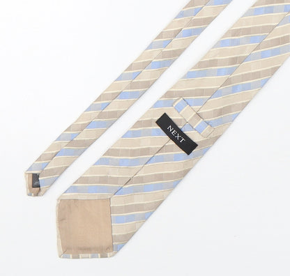 NEXT Mens Multicoloured Striped Silk Pointed Tie One Size